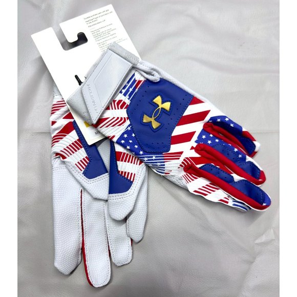 Under Armour Men Medium UA Clean Up 21 Culture Baseball Batting Gloves 1365468 - Picture 4 of 5